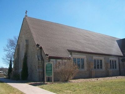 Sacred Heart Catholic Church and Marker image. Click for full size.