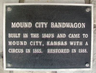 Mound City Bandwagon Marker image. Click for full size.