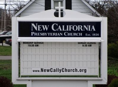 New California Church Marker image. Click for full size.