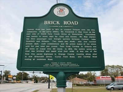 Brick Road Marker. Click for full size. Brick Road Marker image. Click for full size.