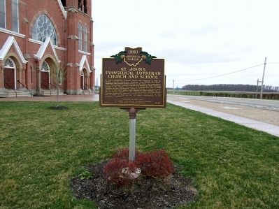 St.Johns Evangelical Lutheran Church and School Marker image. Click for full size.