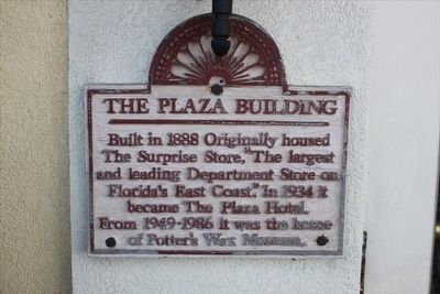 The Plaza Building Marker image. Click for full size.