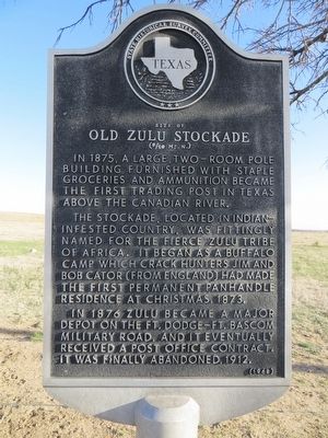 Site of Old Zulu Stockade Marker. Click for full size. Site of Old Zulu Stockade Marker image. Click for full size.