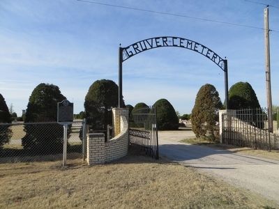 Gruver Cemetery Marker image. Click for full size.