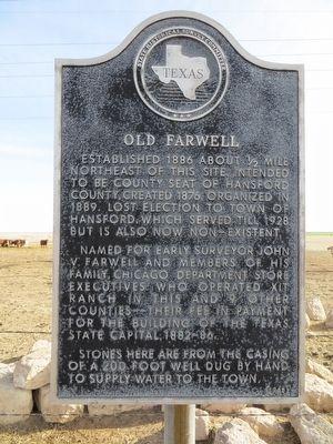 Old Farwell Marker image. Click for full size.