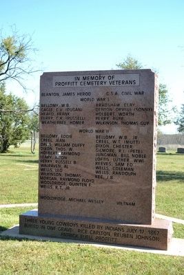 Proffitt Cemetery Veterans Memorial image. Click for full size.