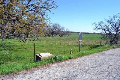 In Memory of Proffitt, Carlton, and Johnson and Indian Raid on Elm Creek, C.S.A. Markers. Click for full size. In Memory of Proffitt, Carlton, and Johnson and Indian Raid on Elm Creek, C.S.A. Markers image. Click for full size.