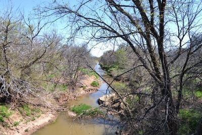 Elm Creek 0.7 Miles Northwest of Marker image. Click for full size.