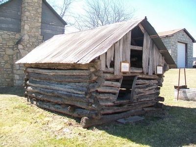 Log Corncrib and Marker. Click for full size. Log Corncrib and Marker image. Click for full size.