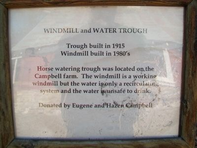 Windmill and Water Trough Marker image. Click for full size.