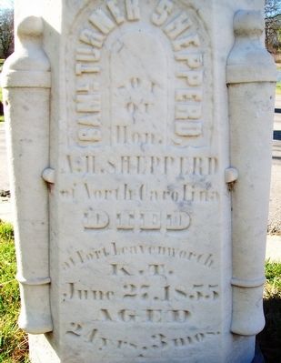 Samuel Turner Shepperd Marker. Click for full size. Samuel Turner Shepperd Marker image. Click for full size.