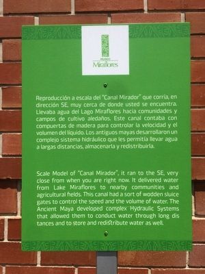 The Mirador Canal Marker image. Click for full size.