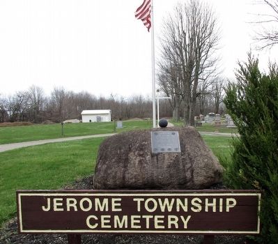 Jerome Township Veterans Memorial Marker. Click for full size. Jerome Township Veterans Memorial Marker image. Click for full size.