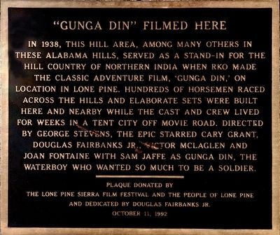 Gunga Din Marker image. Click for full size.