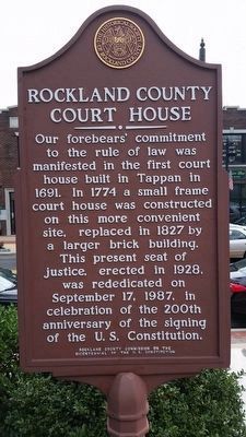 Rockland County Court House Marker image. Click for full size.