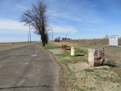 Hansford County Marker in its previous location image. Click for full size.