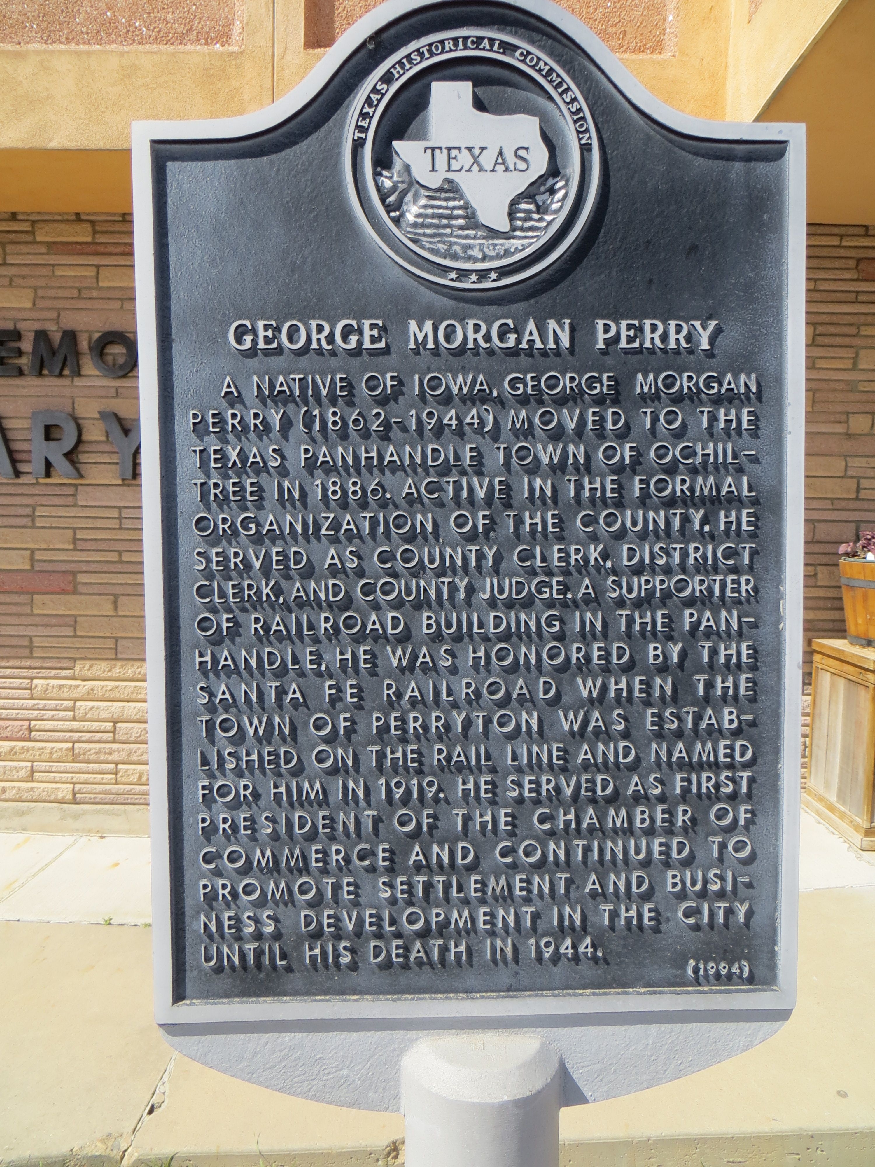 George Morgan Perry Marker