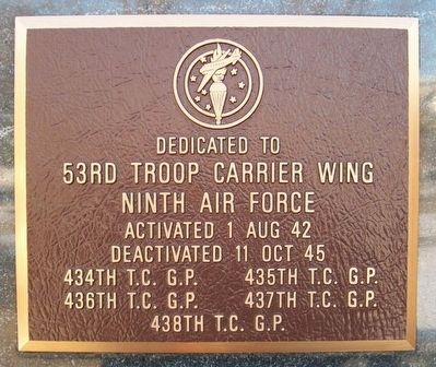 53rd Troop Carrier Wing Marker image. Click for full size.