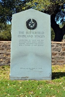 The Butterfield Overland Stages Marker image. Click for full size.