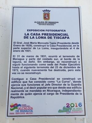 The Presidential House of Nicaragua Marker image. Click for full size.