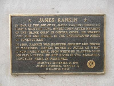 James Rankin Marker image. Click for full size.
