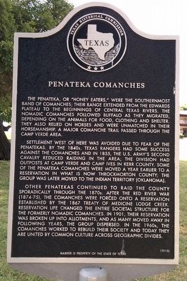 Penateka Comanches Marker image. Click for full size.