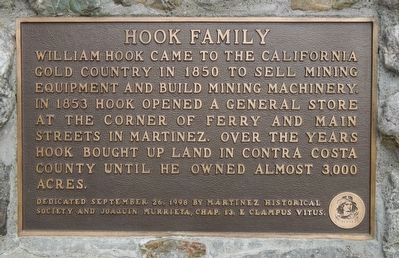 Hook Family Marker. Click for full size. Hook Family Marker image. Click for full size.