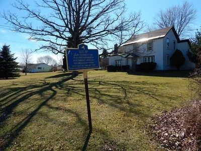Site of Daniel Scribner's Home Marker. Click for full size. Site of Daniel Scribner's Home Marker image. Click for full size.