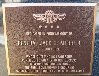 General Jack G. Merrell Marker image. Click for full size.