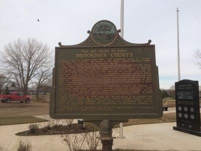 Brookings County South Dakota Marker image. Click for full size.