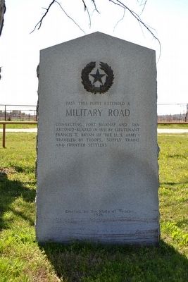 Military Road (Fort Belknap - San Antonio) Marker. Click for full size. Military Road (Fort Belknap - San Antonio) Marker image. Click for full size.