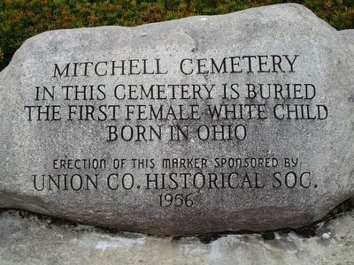 Mitchell Cemetery Stone #1 Marker. Click for full size. Mitchell Cemetery Stone #1 Marker image. Click for full size.