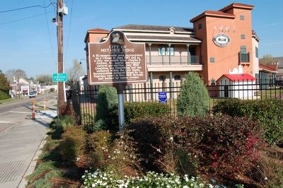City Of Metairie Ridge Marker. Click for full size. City Of Metairie Ridge Marker image. Click for full size.