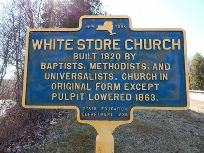 White Store Church Marker image. Click for full size.