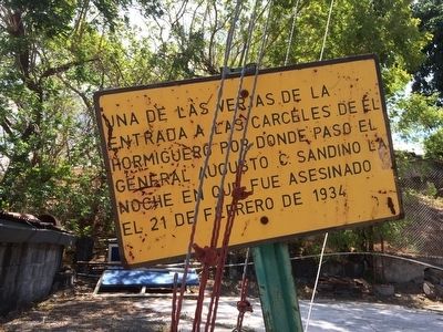 Assassination of General Augusto C. Sandino Marker. Click for full size. Assassination of General Augusto C. Sandino Marker image. Click for full size.