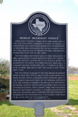 Murray Methodist Church Marker. Click for full size. Murray Methodist Church Marker image. Click for full size.