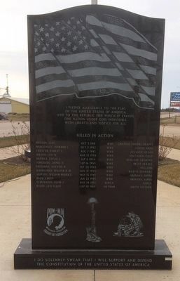Arlington Veterans Memorial Marker Obverse image. Click for full size.