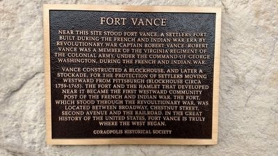 Fort Vance Marker. Click for full size. Fort Vance Marker image. Click for full size.