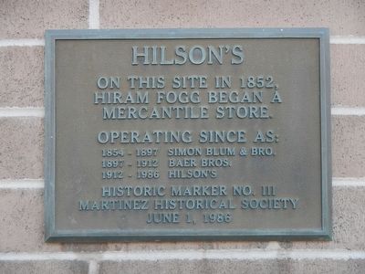 Hilson's Marker image. Click for full size.