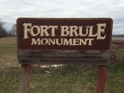 Sign Explaining the Fort Brule Marker. Click for full size. Sign Explaining the Fort Brule Marker image. Click for full size.