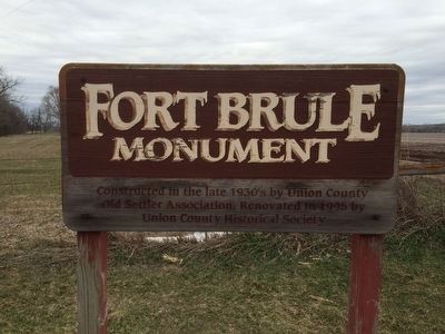 Sign Explaining the Fort Brule Marker image. Click for full size.