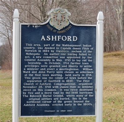 Ashford Marker. Click for full size. Ashford Marker image. Click for full size.