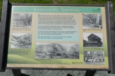 Somersville Townsite Marker (Original) image. Click for full size.