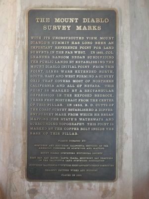 The Mount Diablo Survey Marks image. Click for full size.