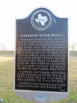 Canadian River Trails Marker image. Click for full size.