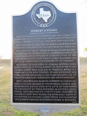 Robert R. Young Marker. Click for full size. Robert R. Young Marker image. Click for full size.