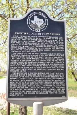 Frontier Town of Fort Griffin Marker image. Click for full size.