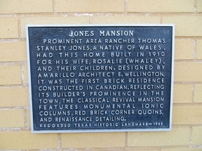 Jones Mansion Marker image. Click for full size.