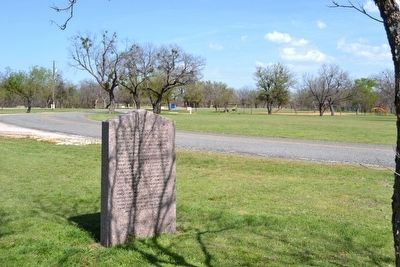 Marker (Rear Side) near Fort Griffin SHS Campground image. Click for full size.