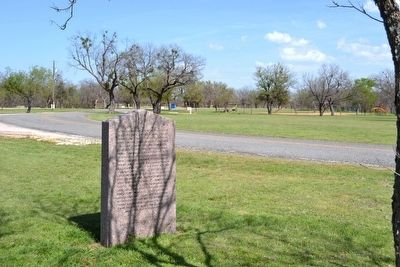 Marker (Rear Side) near Fort Griffin SHS Campground. Click for full size. Marker (Rear Side) near Fort Griffin SHS Campground image. Click for full size.